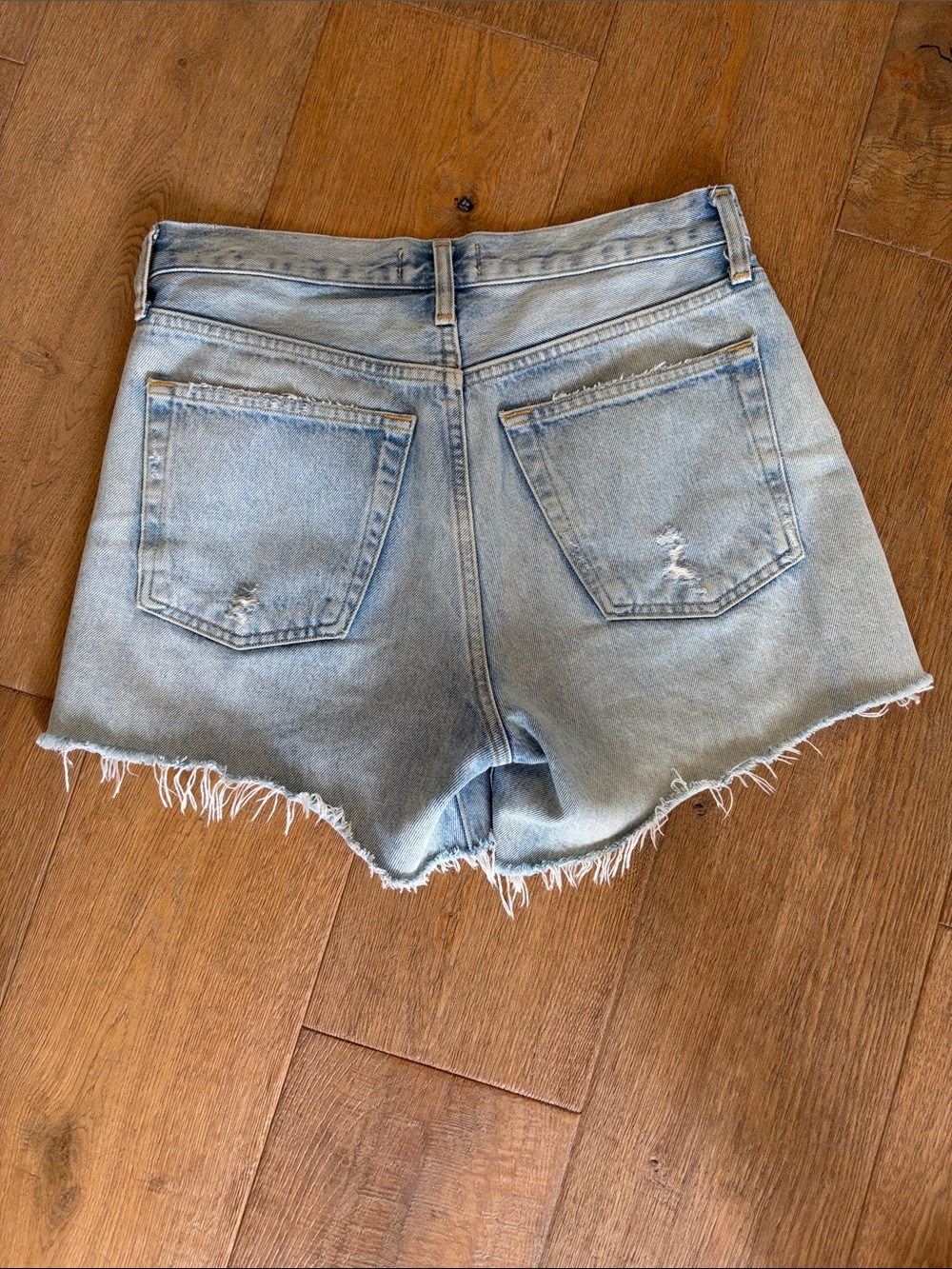Agolde Parker Long Jean Denim Shorts 25 - Picture 3 of 5